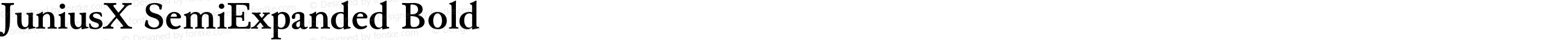 JuniusX SemiExpanded Bold