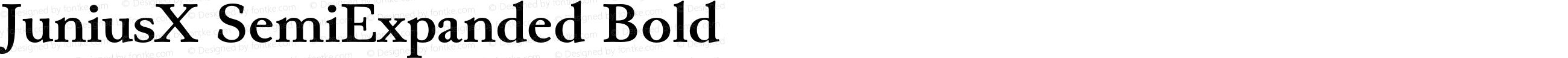 JuniusX SemiExpanded Bold