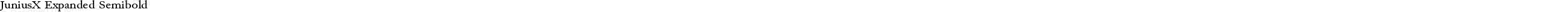 JuniusX Expanded Semibold