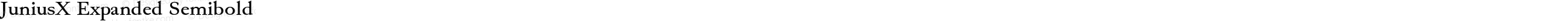 JuniusX Expanded Semibold