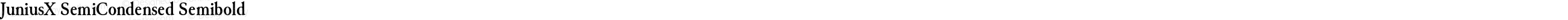 JuniusX SemiCondensed Semibold