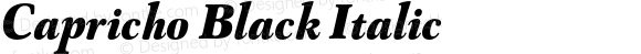 Capricho Black Italic