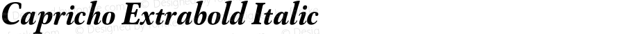 Capricho Extrabold Italic