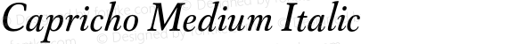 Capricho Medium Italic