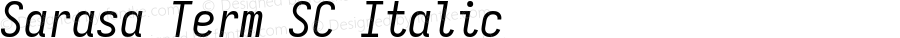 Sarasa Term SC Italic