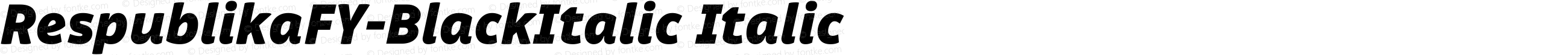 Respublika FY Black Italic