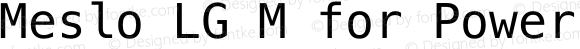 Meslo LG M Regular for Powerline Plus Nerd File Types Mono Plus Font Awesome