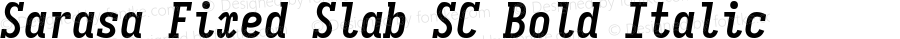 Sarasa Fixed Slab SC Bold Italic