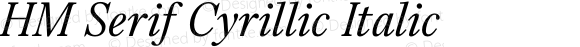 HM Serif Cyrillic Italic