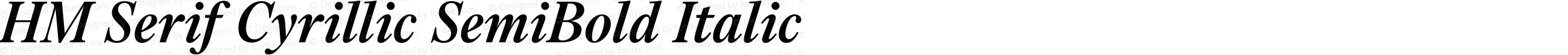 HM Serif Cyrillic SemiBold Italic