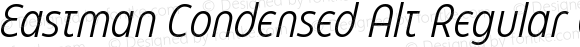Eastman Condensed Alt Regular Offset Italic