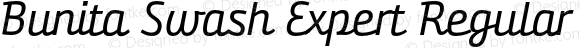 Bunita Swash Expert Regular Regular Italic