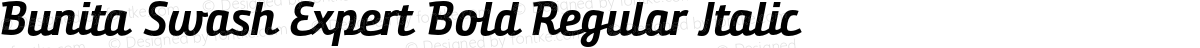 Bunita Swash Expert Bold Regular Italic