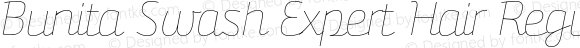 Bunita Swash Expert Hair Regular Italic