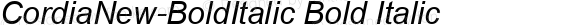 CordiaNew-BoldItalic Bold Italic