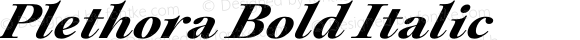 Plethora Bold Italic