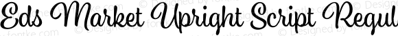 Eds Market Upright Script Regular Version 1.000