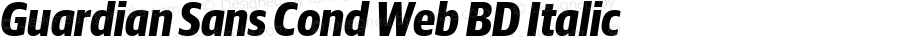 Guardian Sans Cond Web BD Italic