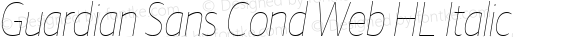 Guardian Sans Cond Web HL Italic