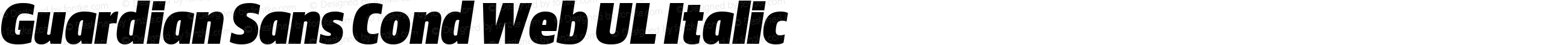 Guardian Sans Cond Web UL Italic