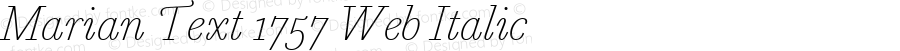 Marian Text 1757 Web Italic