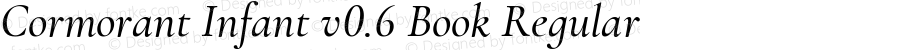 Cormorant Infant v0.6 Book Italic