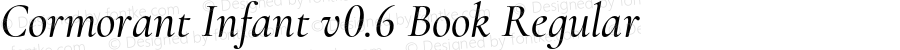 Cormorant Infant v0.6 Book Italic