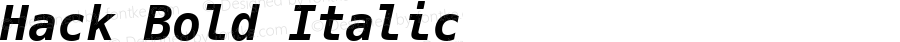 Hack Bold Italic