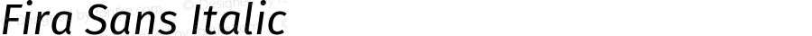Fira Sans Italic