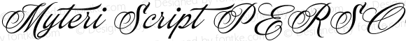 Myteri Script PERSONAL USE ONLY Italic PERSONAL USE ONLY
