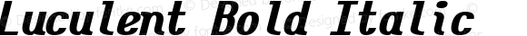 Luculent Bold Italic