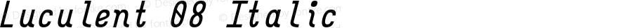 Luculent 08 Italic