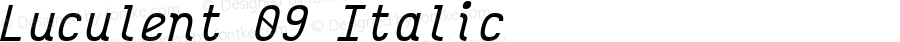 Luculent 09 Italic