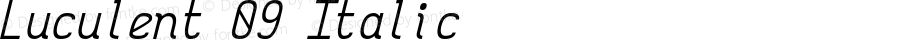 Luculent 09 Italic