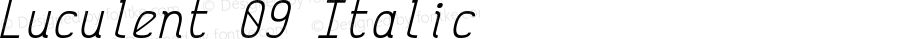 Luculent 09 Italic