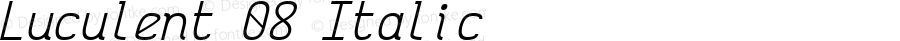 Luculent 08 Italic