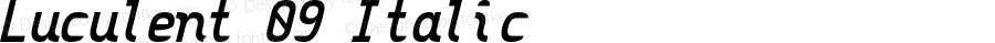 Luculent 09 Italic