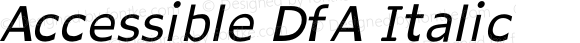 Accessible DfA Italic