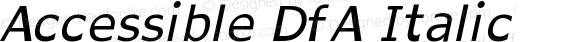 Accessible DfA Italic