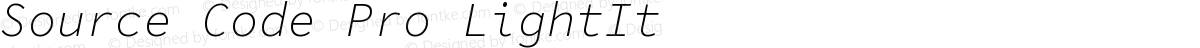 Source Code Pro LightIt