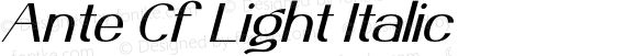 AnteCf-LightItalic