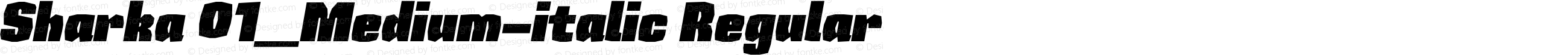 Sharka 01_Medium-italic Regular