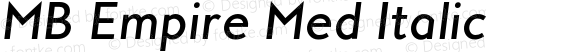 MBEmpire-MediumItalic