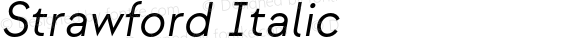 Strawford Regular Italic