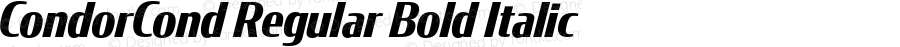 CondorCond Regular Bold Italic