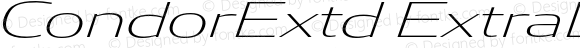 CondorExtd ExtraLight Italic