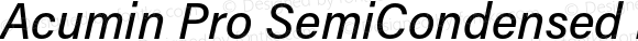 Acumin Pro SemiCondensed Medium Italic