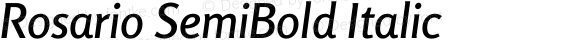 Rosario SemiBold Italic