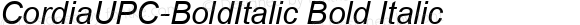 CordiaUPC-BoldItalic Bold Italic