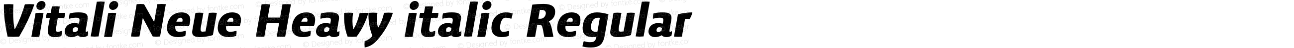 VitaliNeue-Heavyitalic